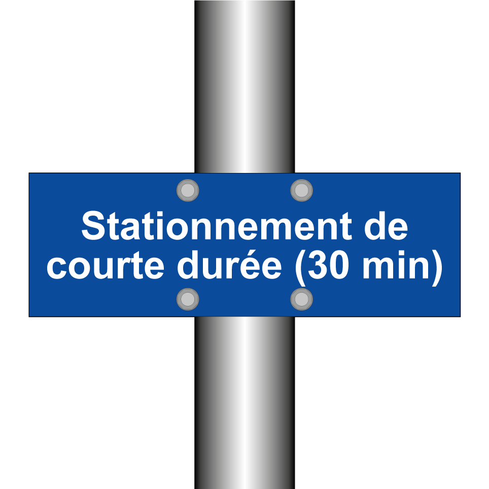Stationnement de courte durée (30 min)
