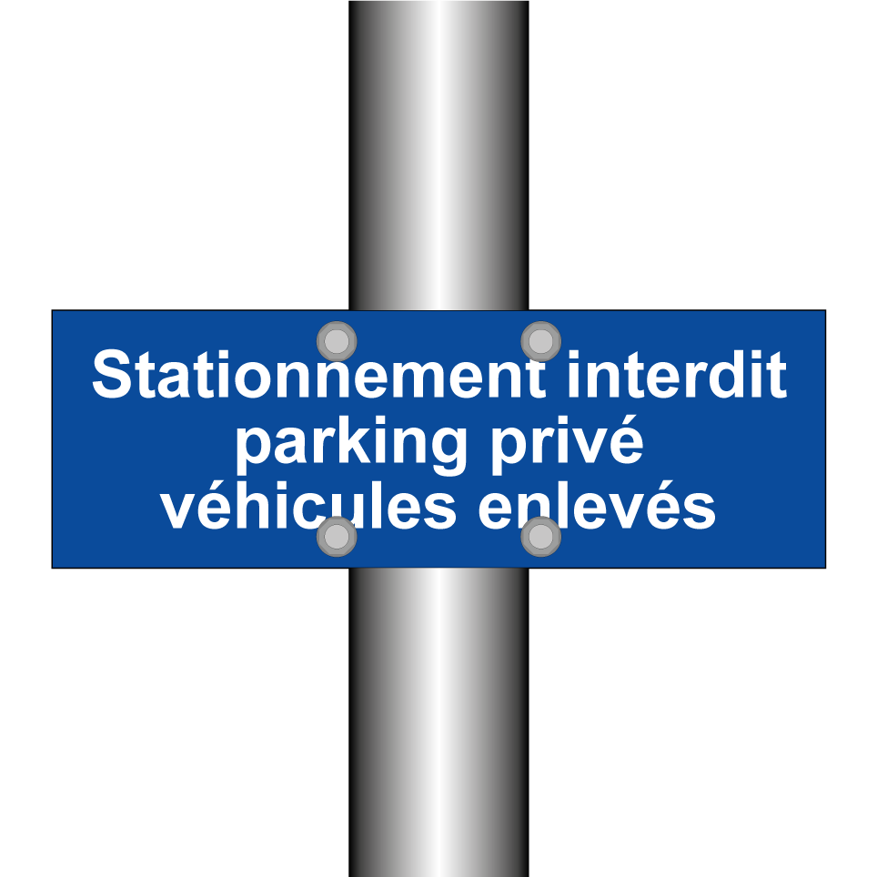 Stationnement interdit parking privé véhicules enlevés