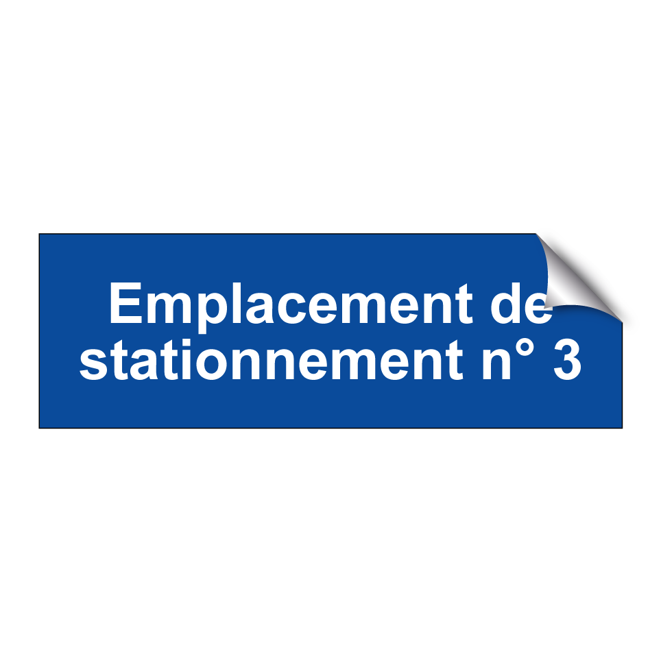 Emplacement de stationnement n° 3