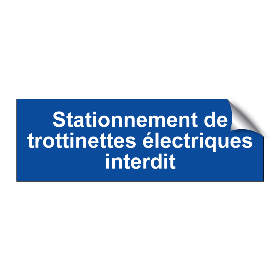 Stationnement de trottinettes électriques interdit