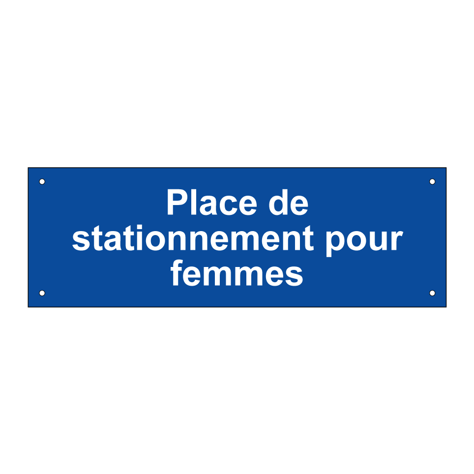 Place de stationnement pour femmes