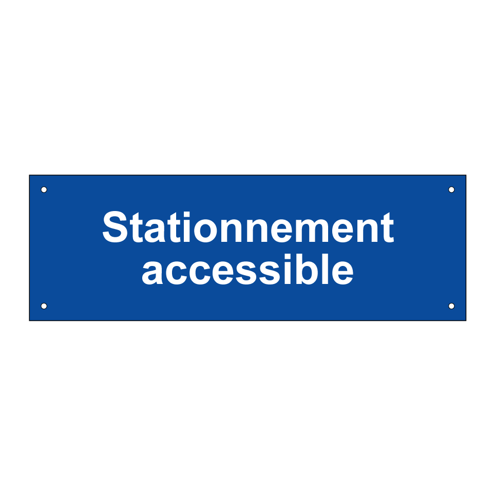 Stationnement accessible