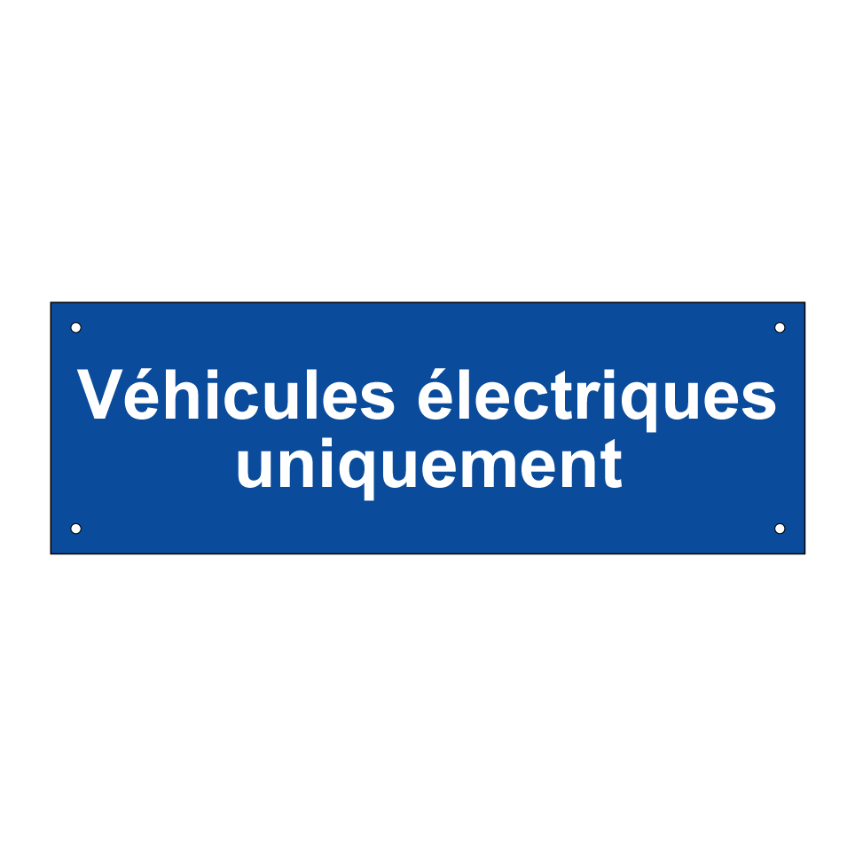 Véhicules électriques uniquement