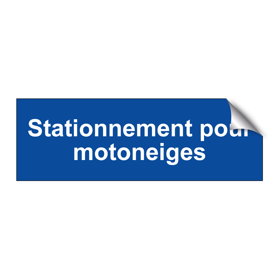 Stationnement pour motoneiges