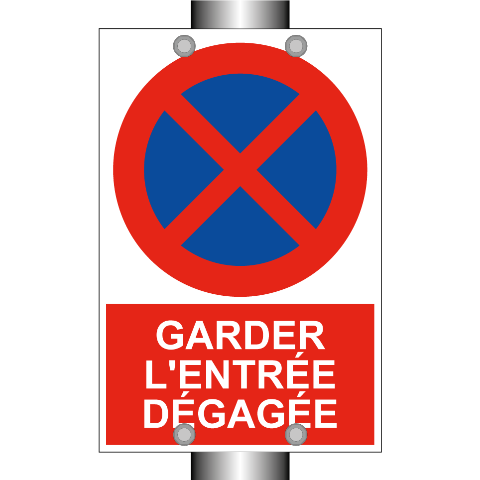 Garder l'entrée dégagée