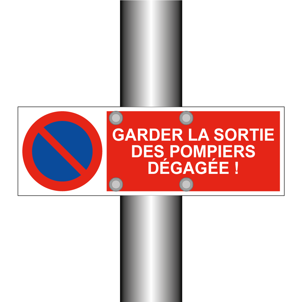 Garder la sortie des pompiers dégagée !