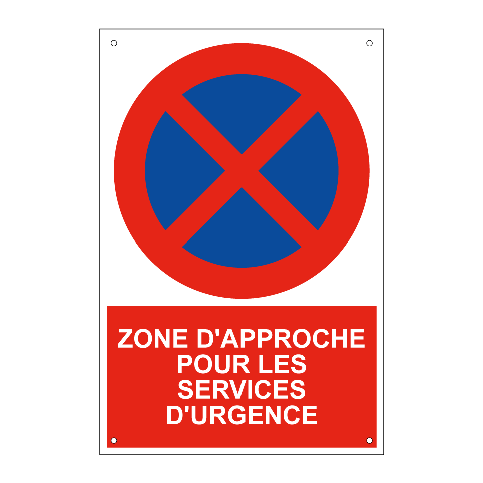 Zone d'approche pour les services d'urgence