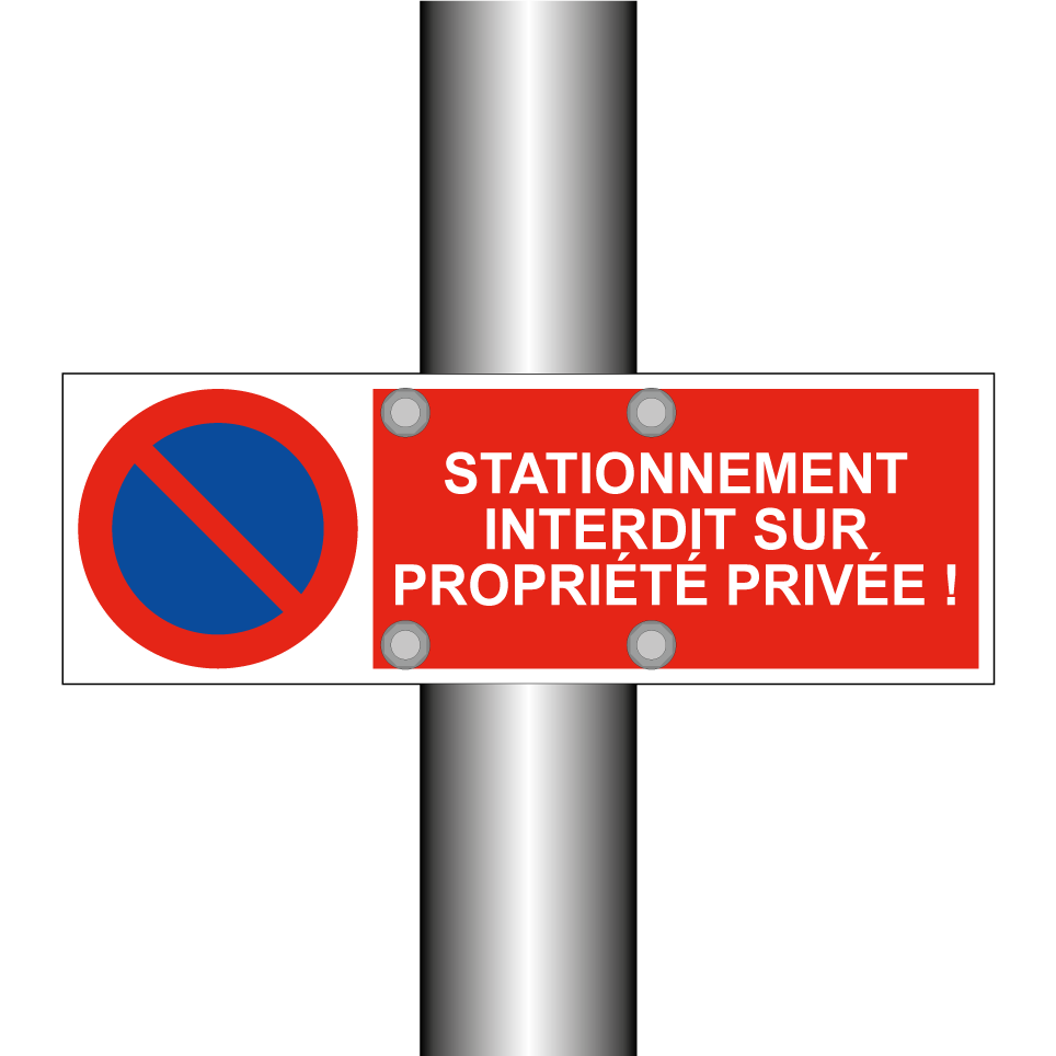 Stationnement interdit sur propriété privée !