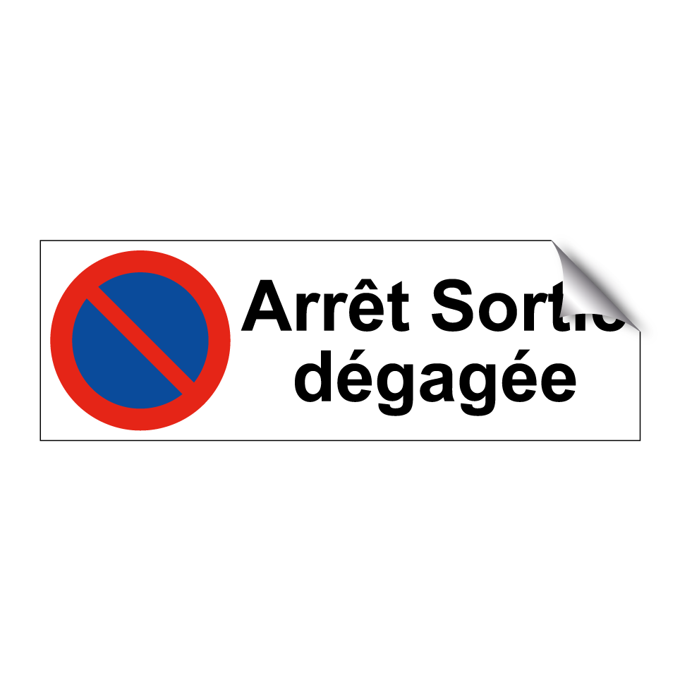 Arrêt Sortie dégagée