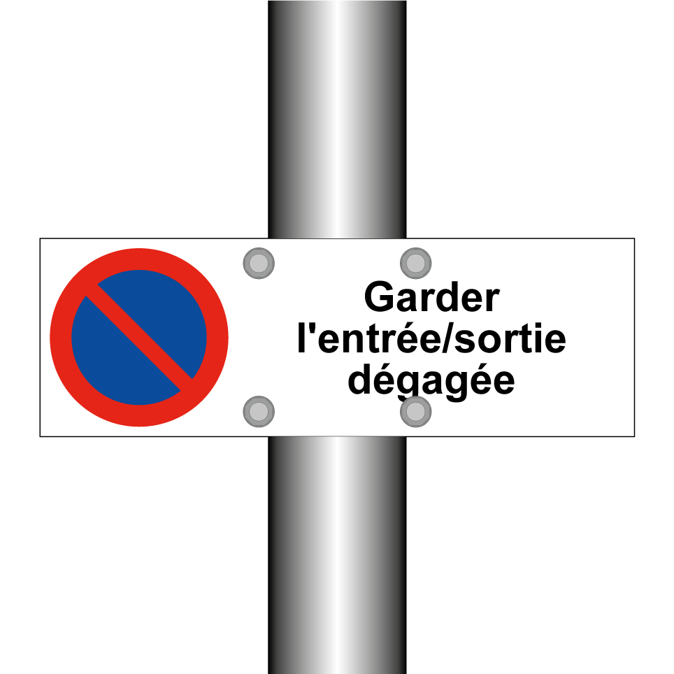Garder l'entrée/sortie dégagée