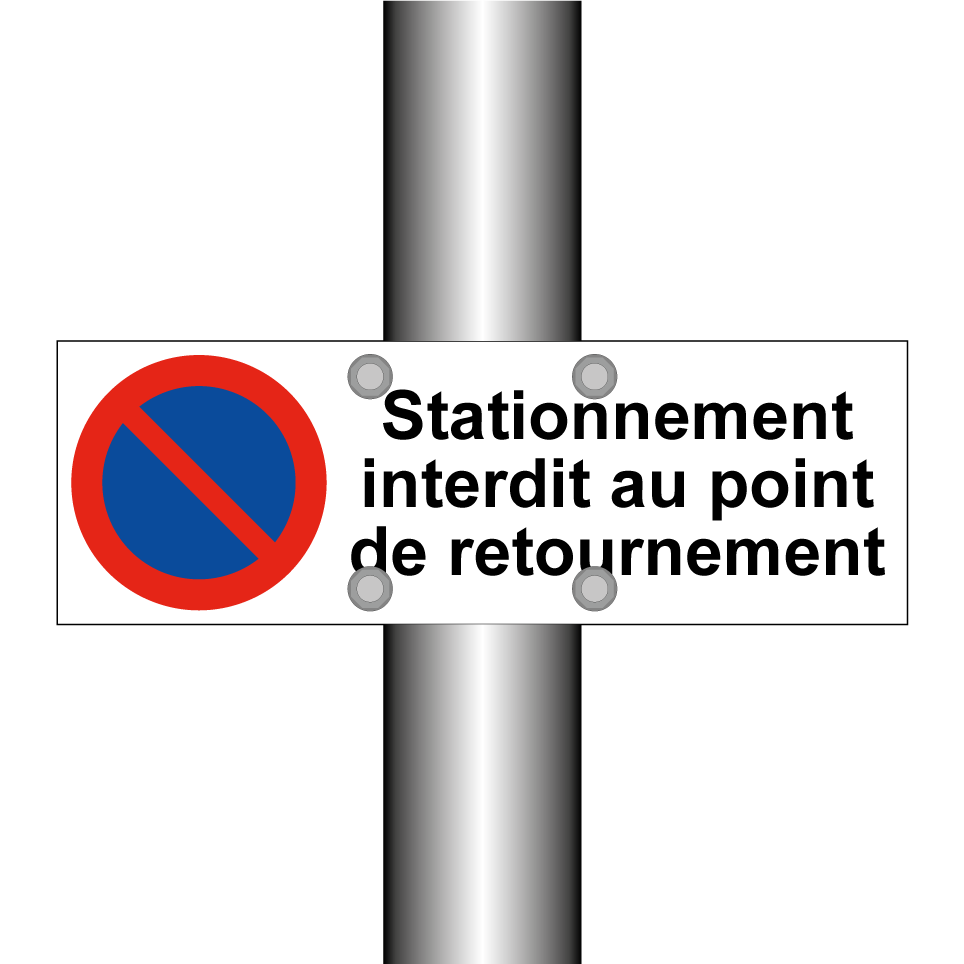 Stationnement interdit au point de retournement