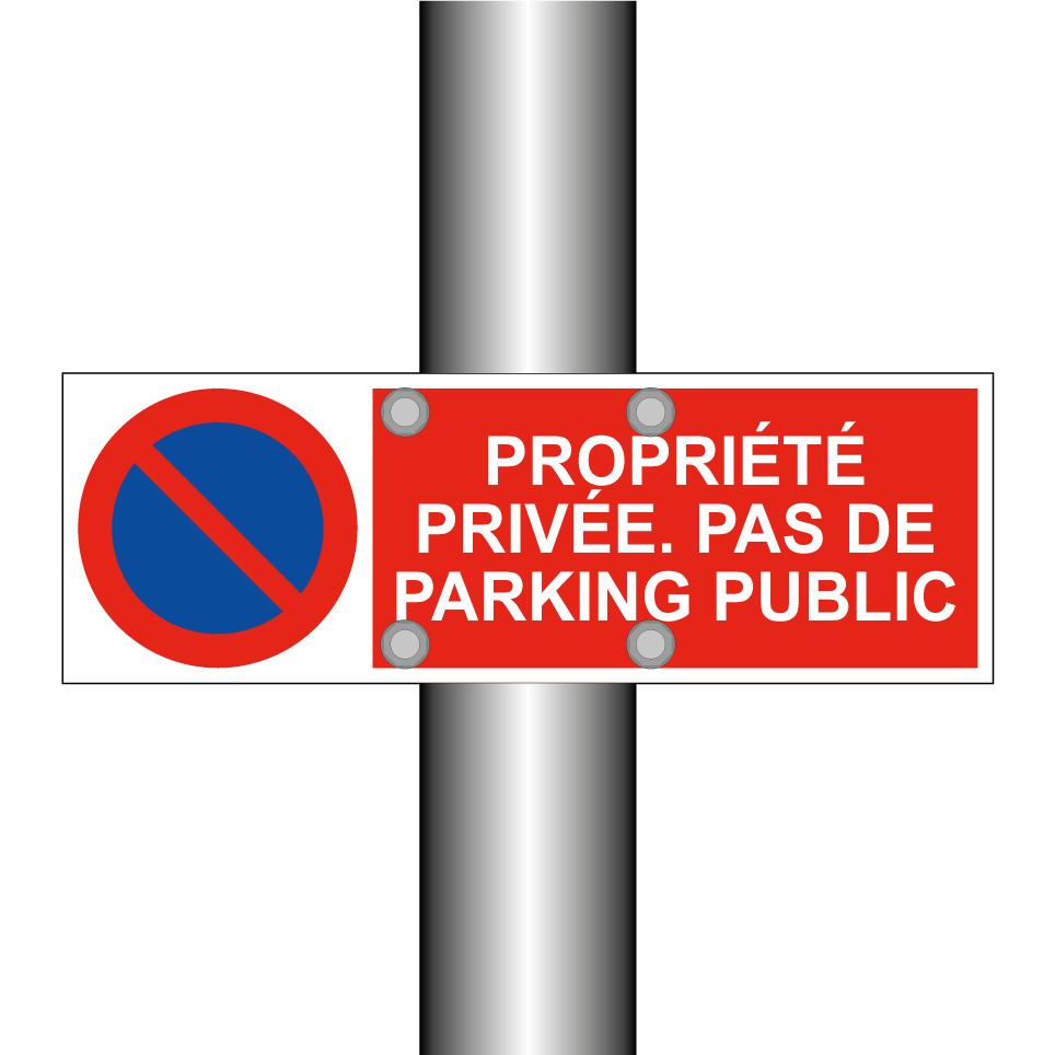 Propriété privée. Pas de parking public