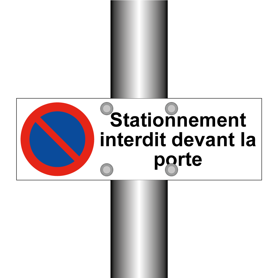 Stationnement interdit devant la porte