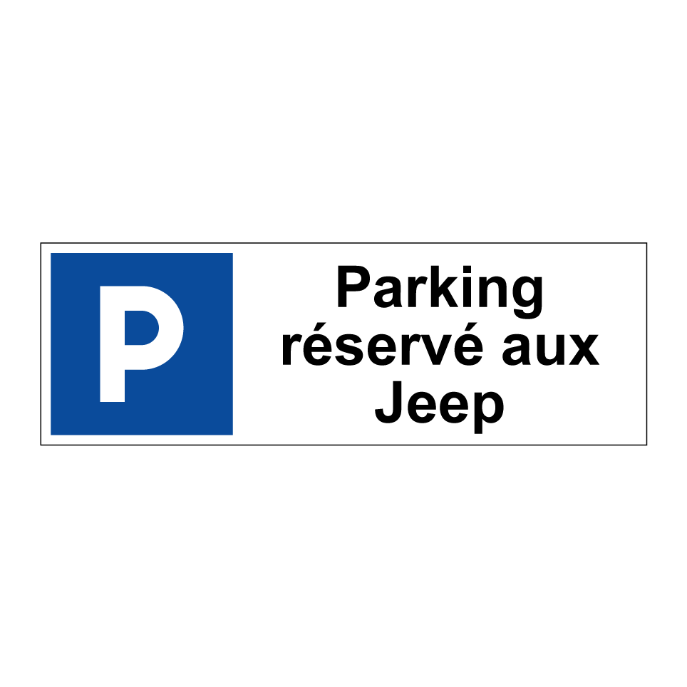 Parking réservé aux Jeep