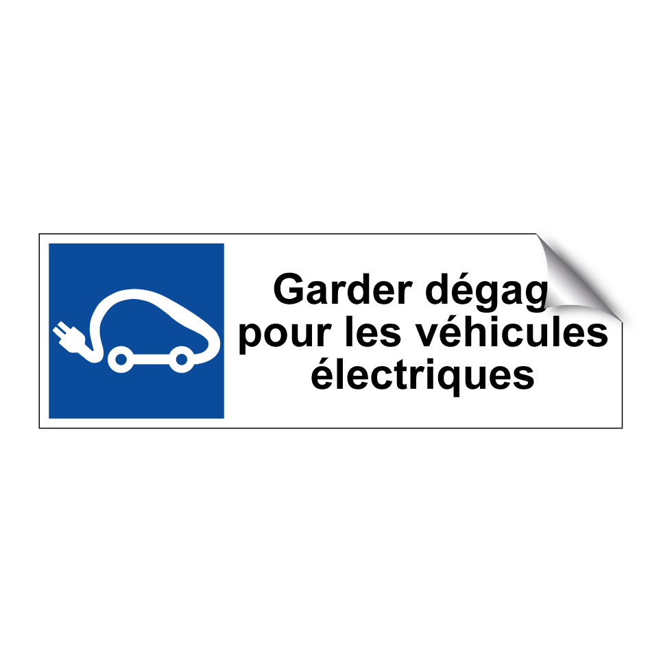 Garder dégagé pour les véhicules électriques