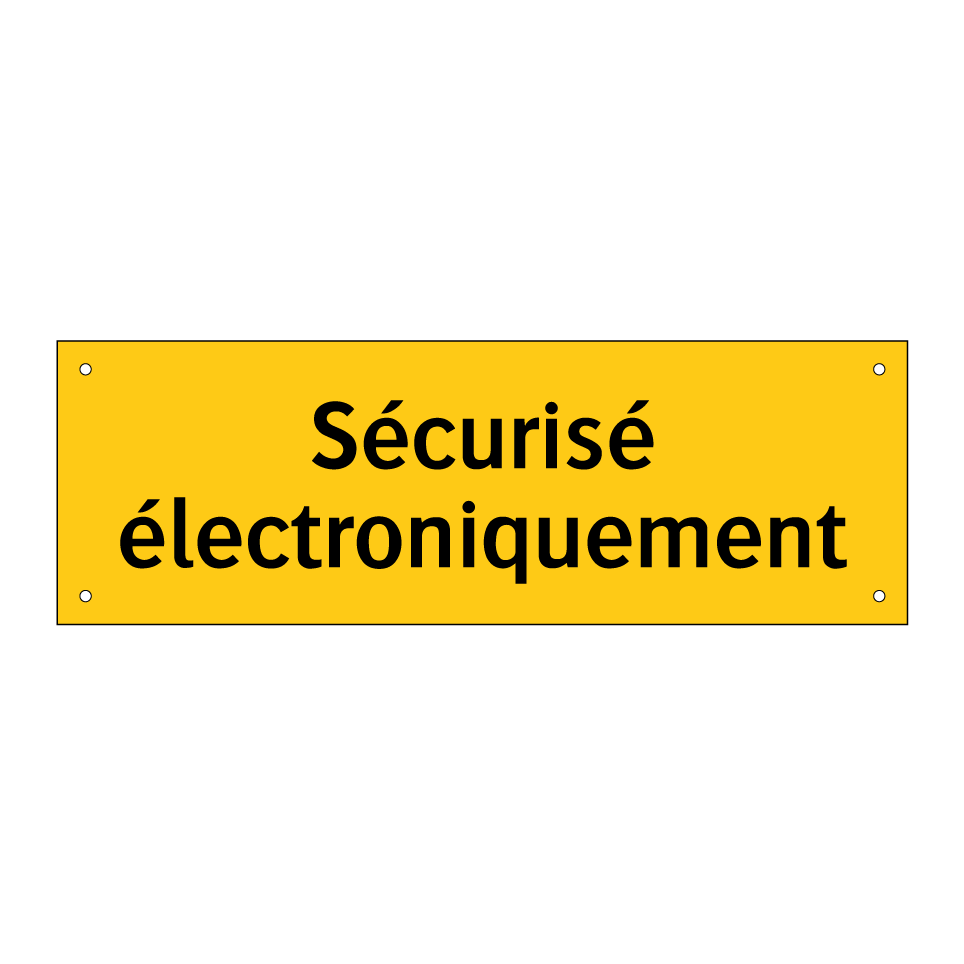 Sécurisé électroniquement