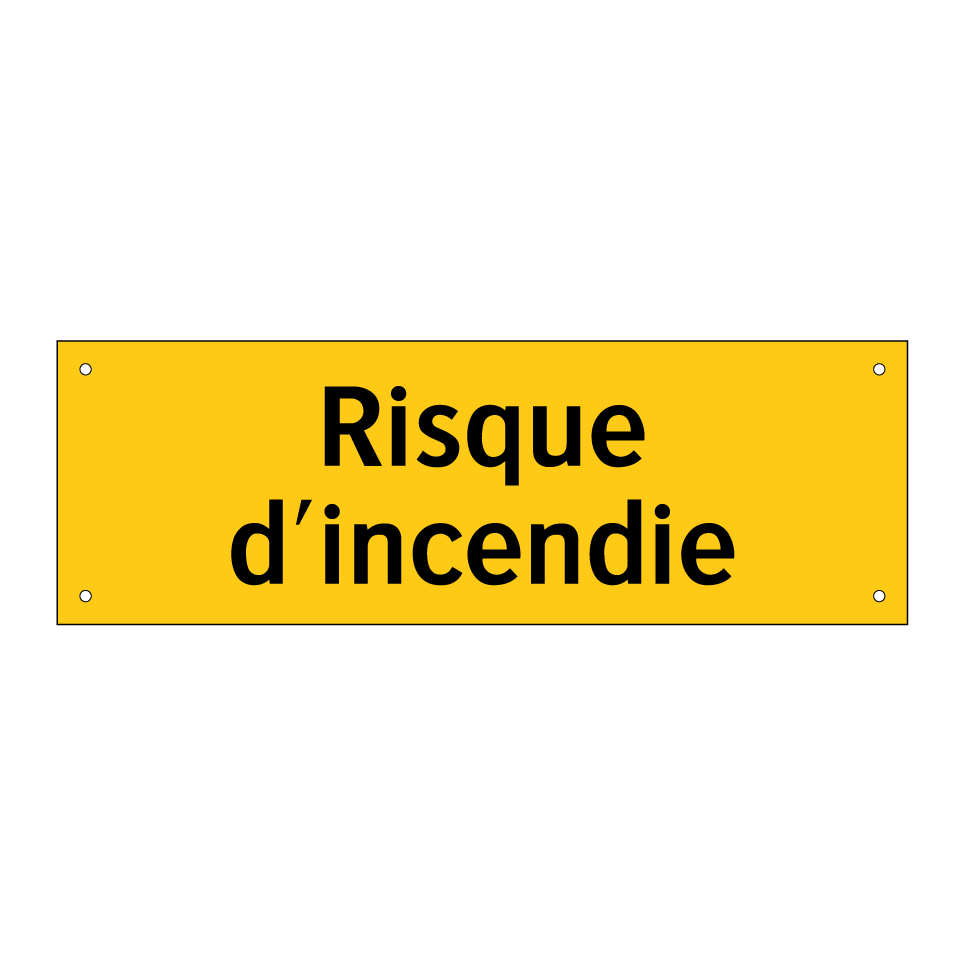 Risque d'incendie