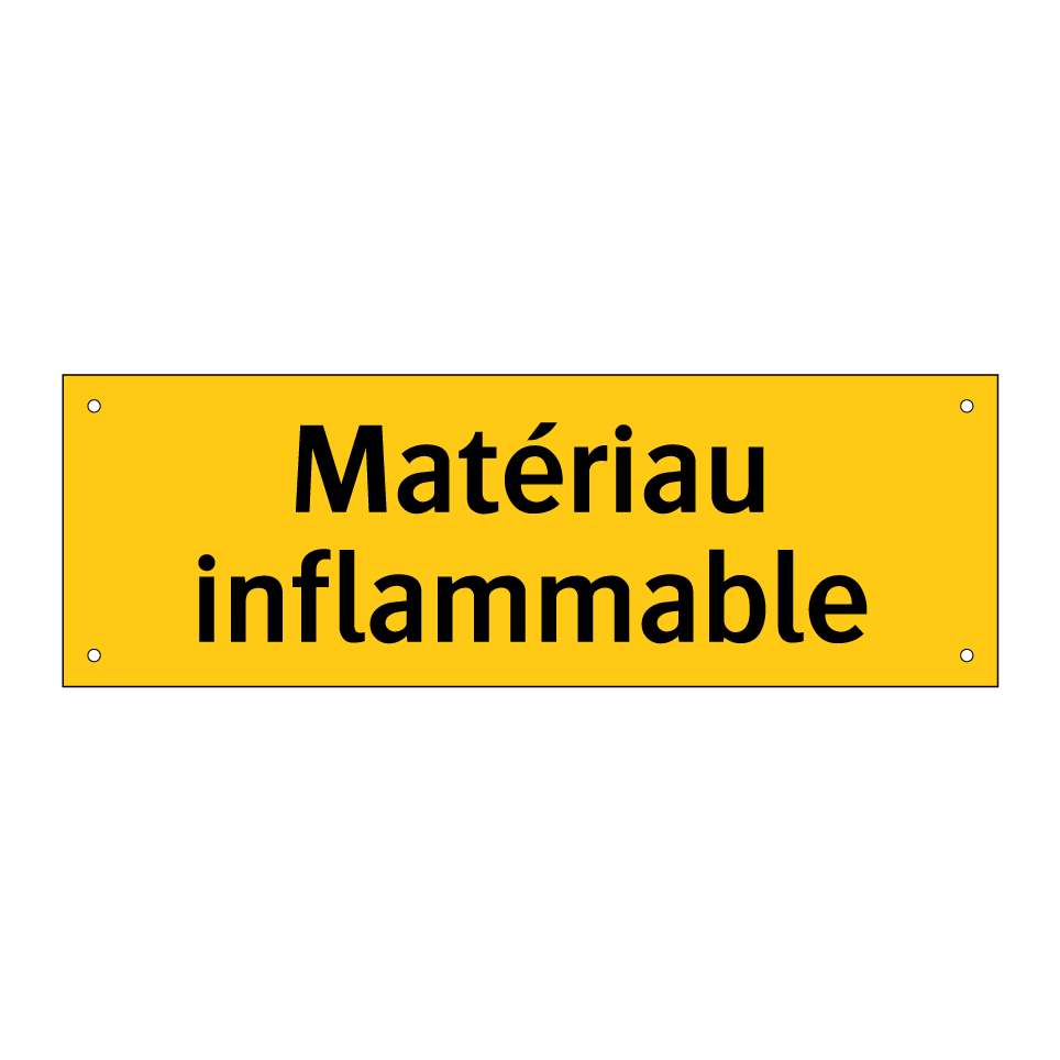 Matériau inflammable