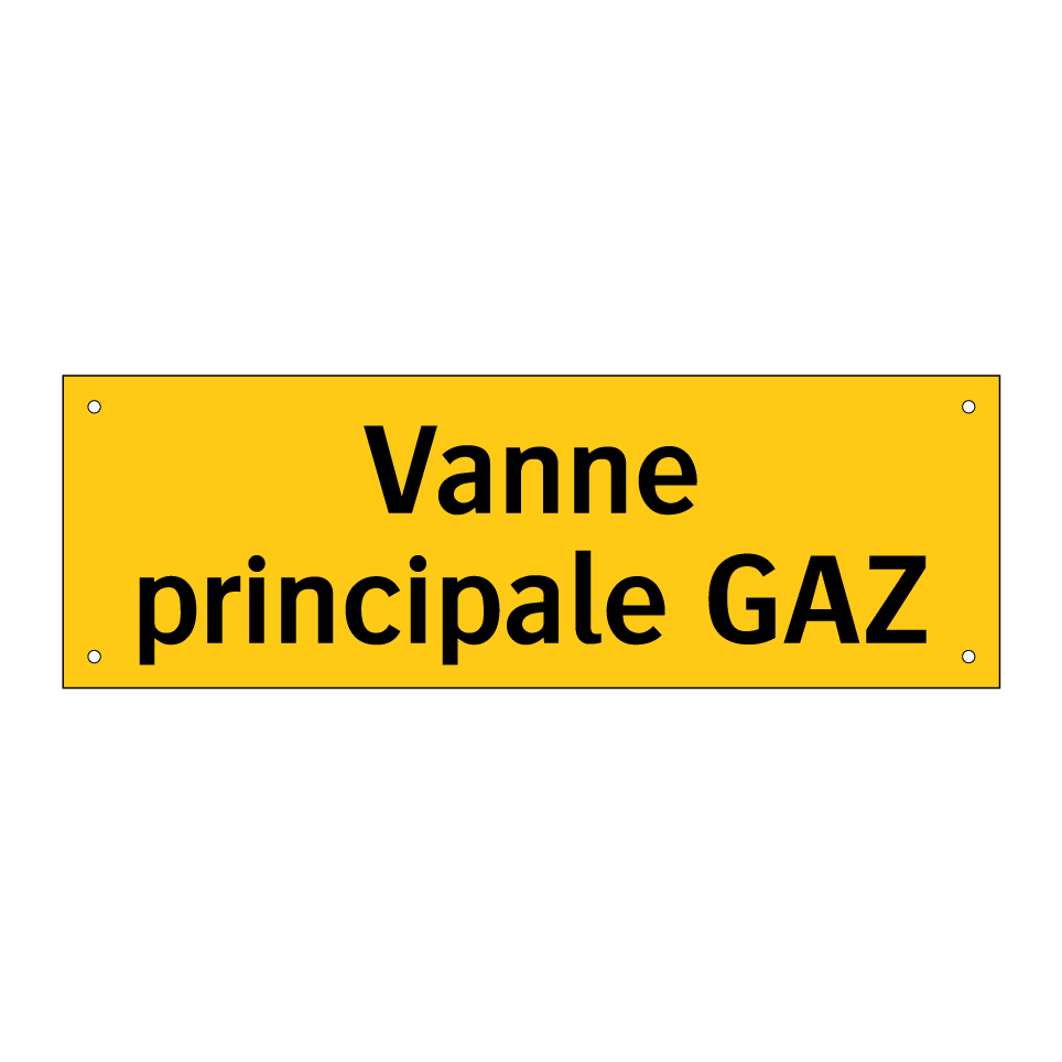 Vanne principale GAZ