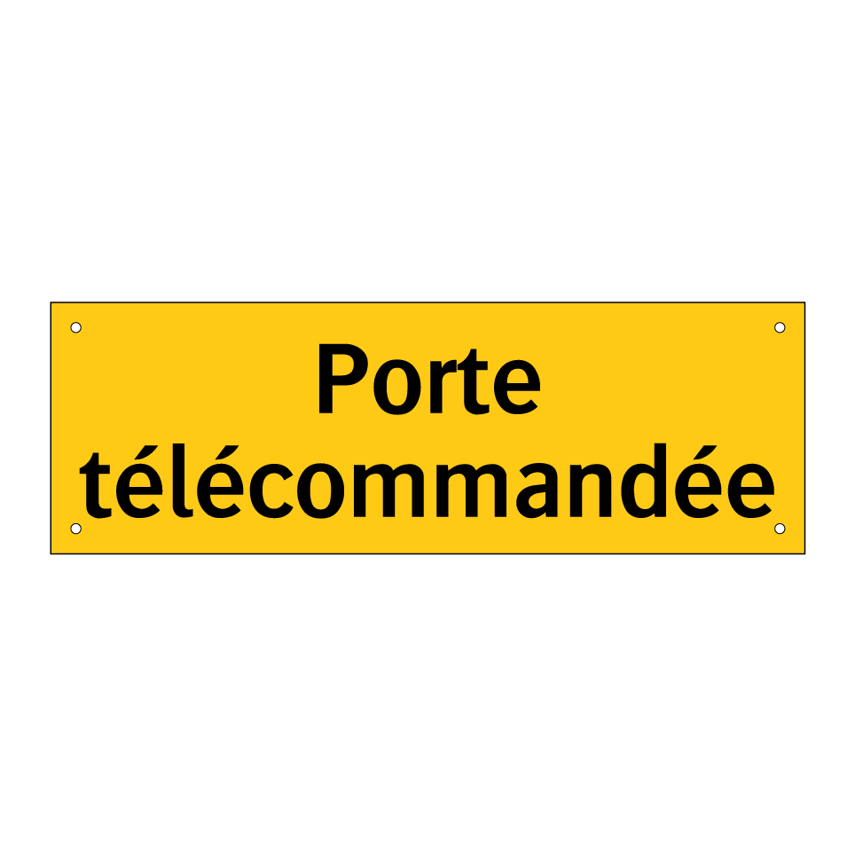 Porte télécommandée