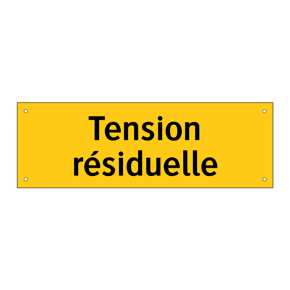Tension résiduelle