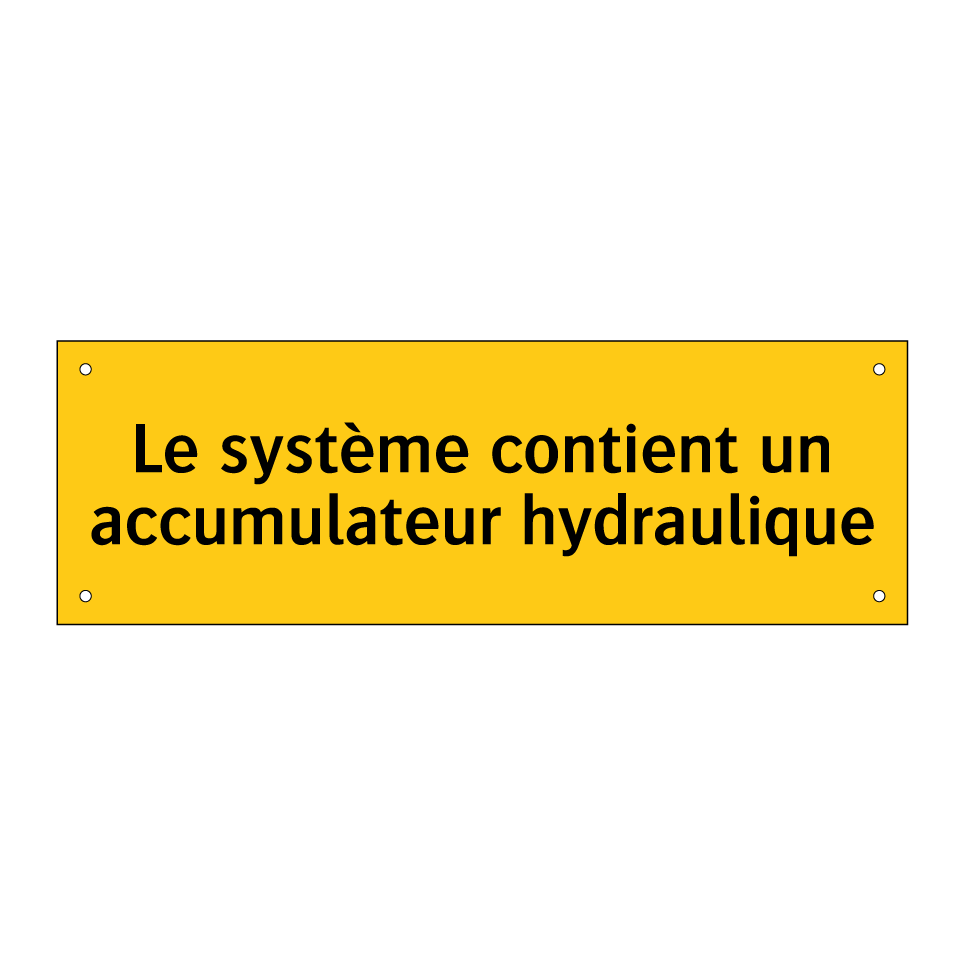 Le système contient un accumulateur hydraulique