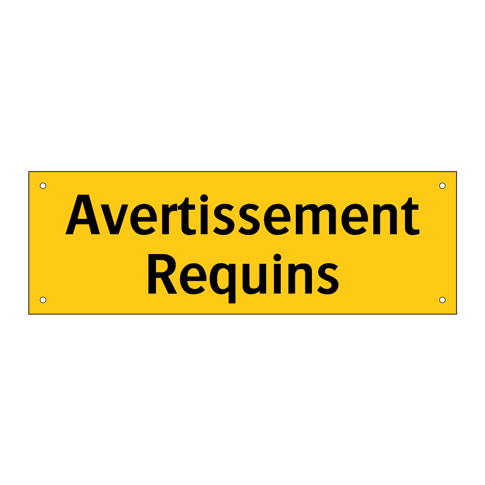 Avertissement Requins