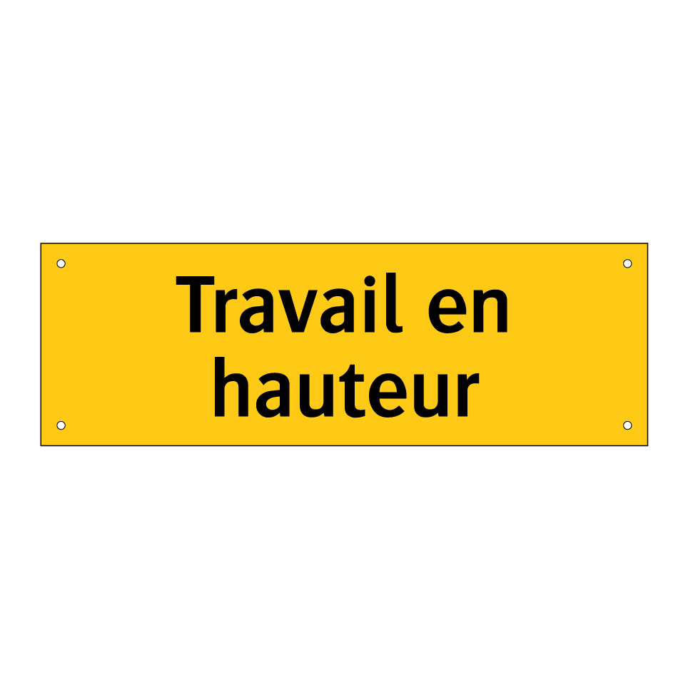Travail en hauteur