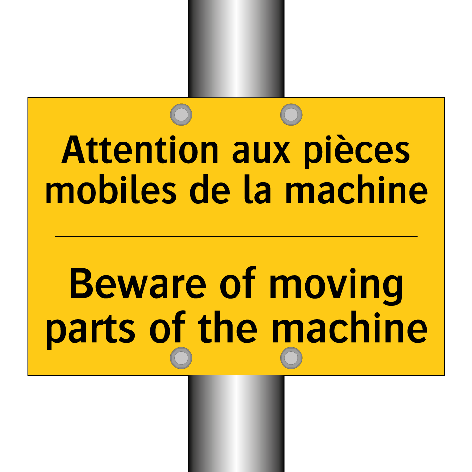 Attention aux pièces mobiles de /.../ - Beware of moving parts of the /.../
