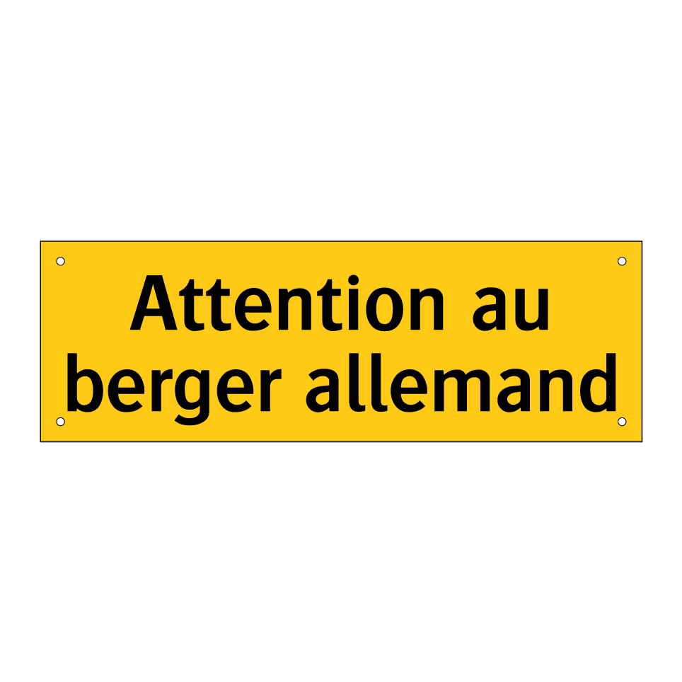 Attention au berger allemand