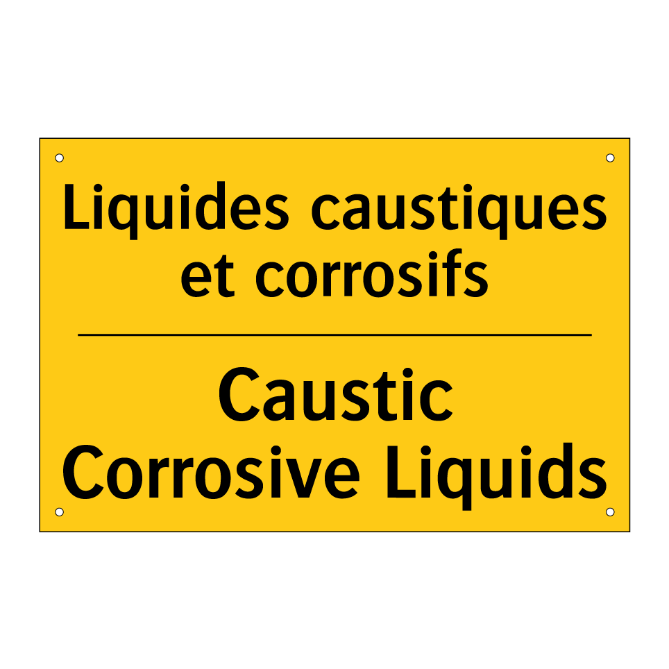 Liquides caustiques et corrosifs /.../ - Caustic Corrosive Liquids