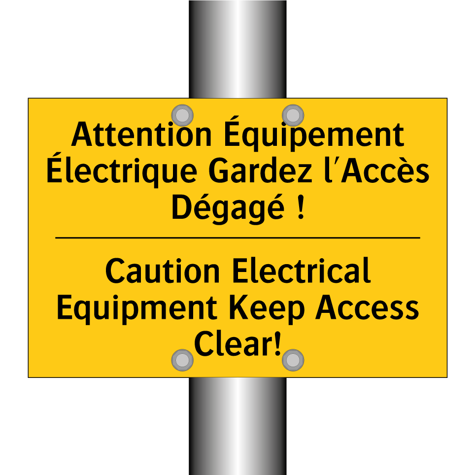 Attention Équipement Électrique /.../ - Caution Electrical Equipment Keep /.../