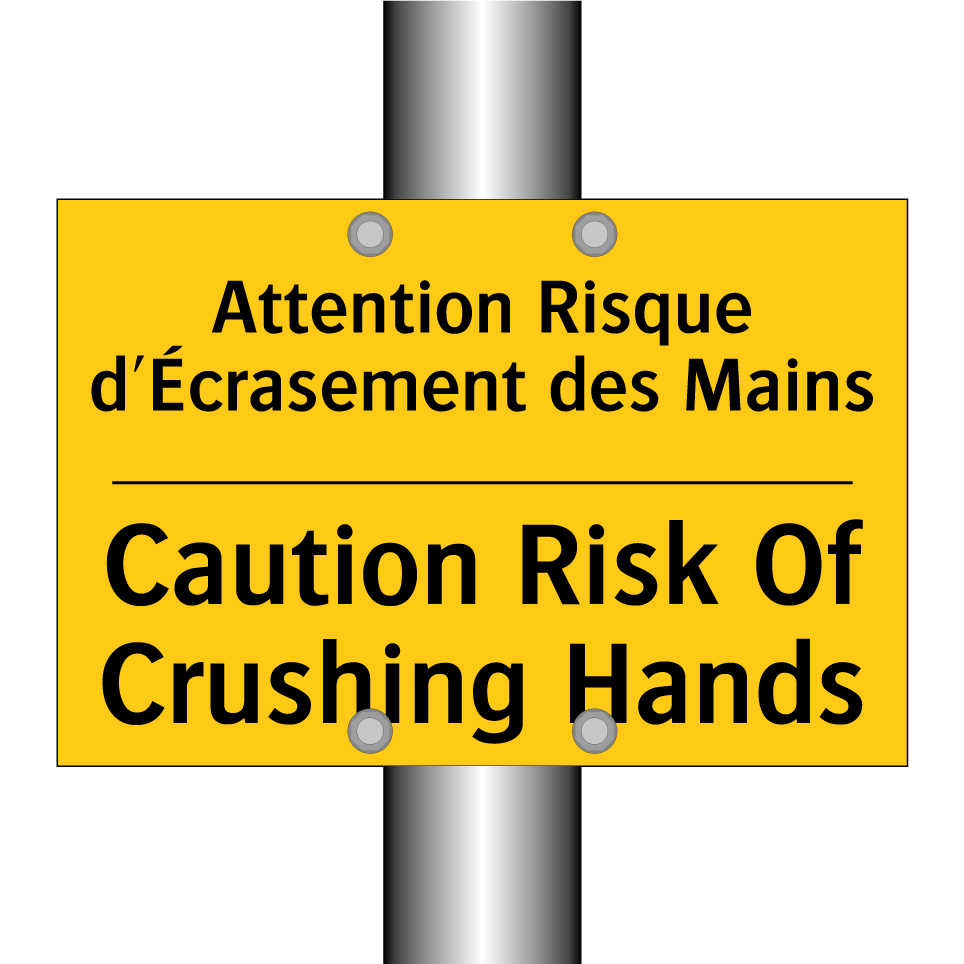 Attention Risque d'Écrasement /.../ - Caution Risk Of Crushing Hands