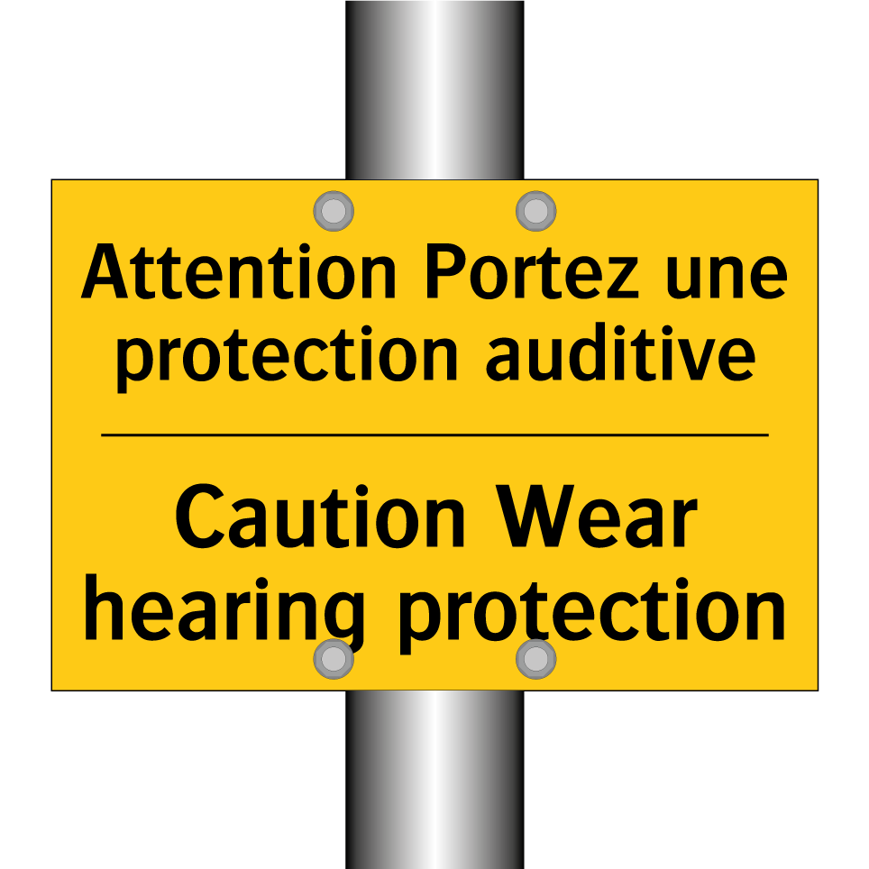 Attention Portez une protection /.../ - Caution Wear hearing protection /.../