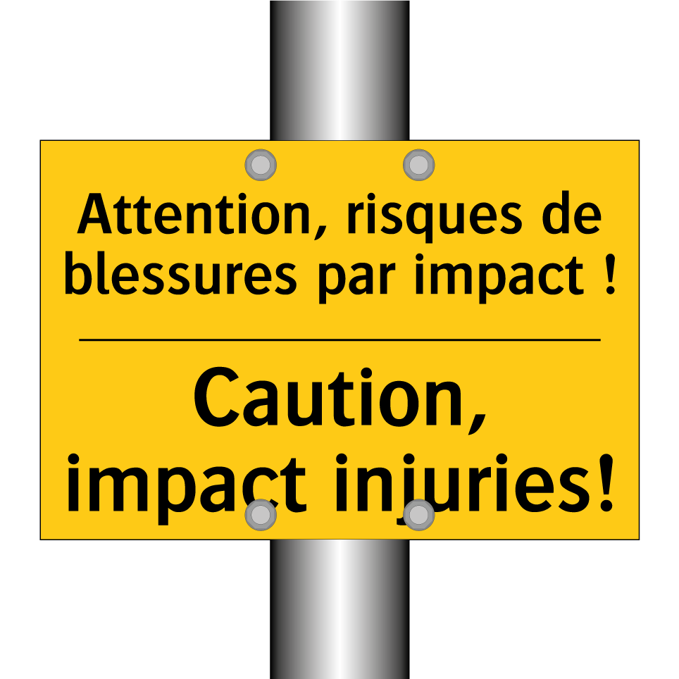 Attention, risques de blessures /.../ - Caution, impact injuries!