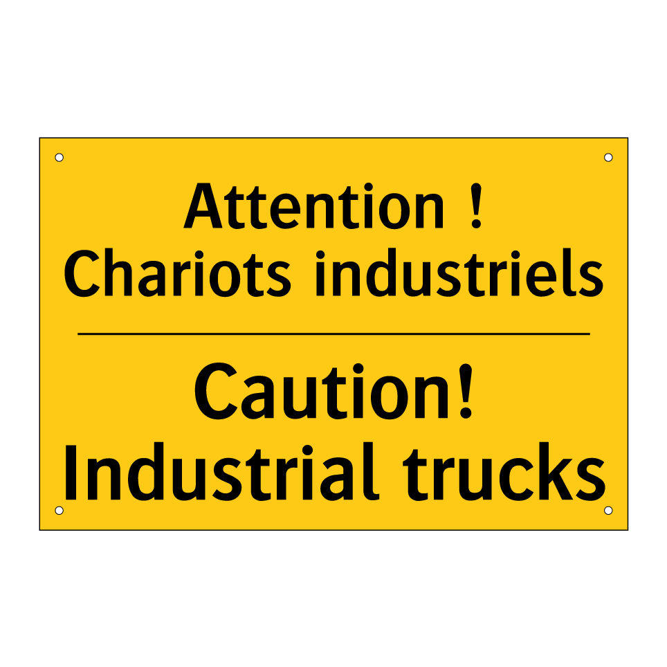 Attention ! Chariots industriels /.../ - Caution! Industrial trucks