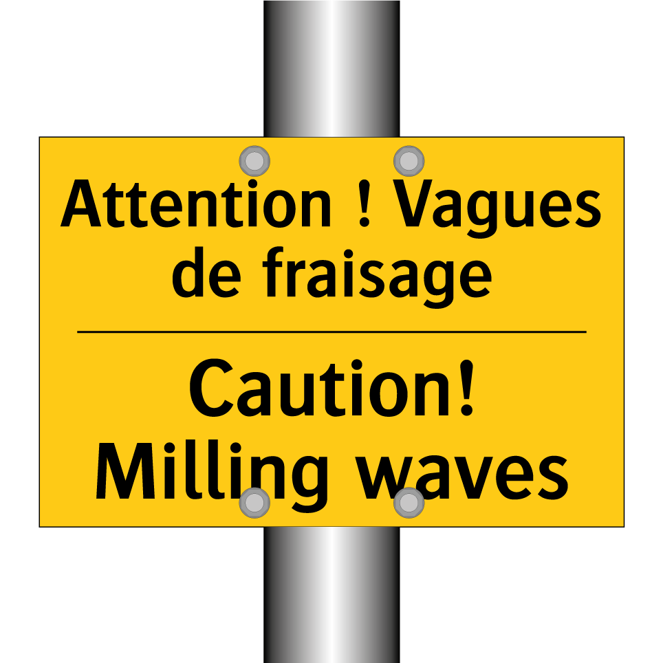 Attention ! Vagues de fraisage - Caution! Milling waves