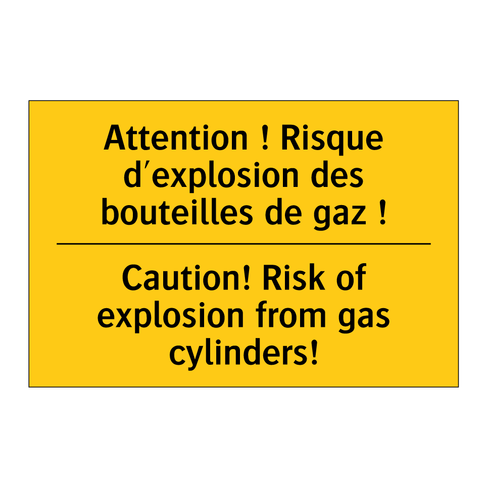 Attention ! Risque d'explosion /.../ - Caution! Risk of explosion from /.../