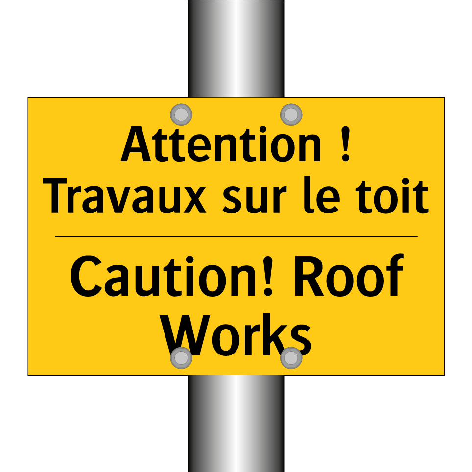 Attention ! Travaux sur le toit /.../ - Caution! Roof Works