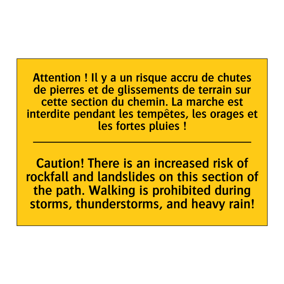 Attention ! Il y a un risque accru /.../ - Caution! There is an increased /.../