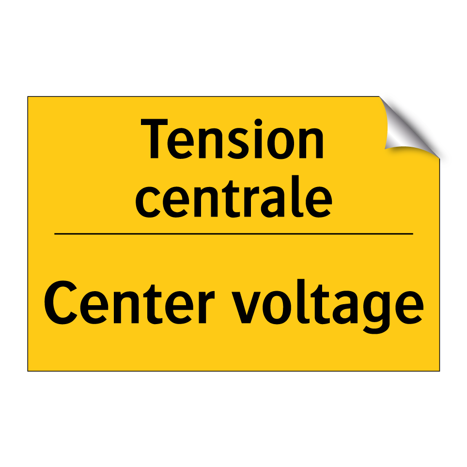 Tension centrale - Center voltage