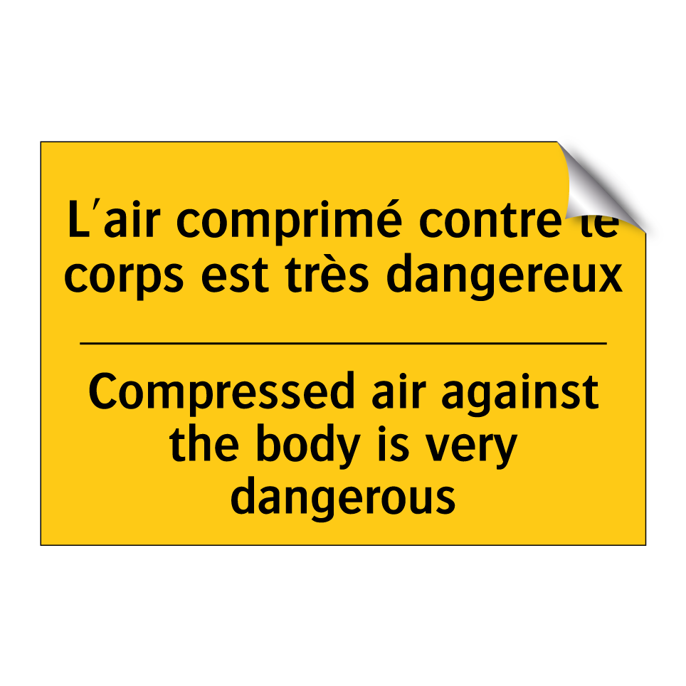 L'air comprimé contre le corps /.../ - Compressed air against the body /.../