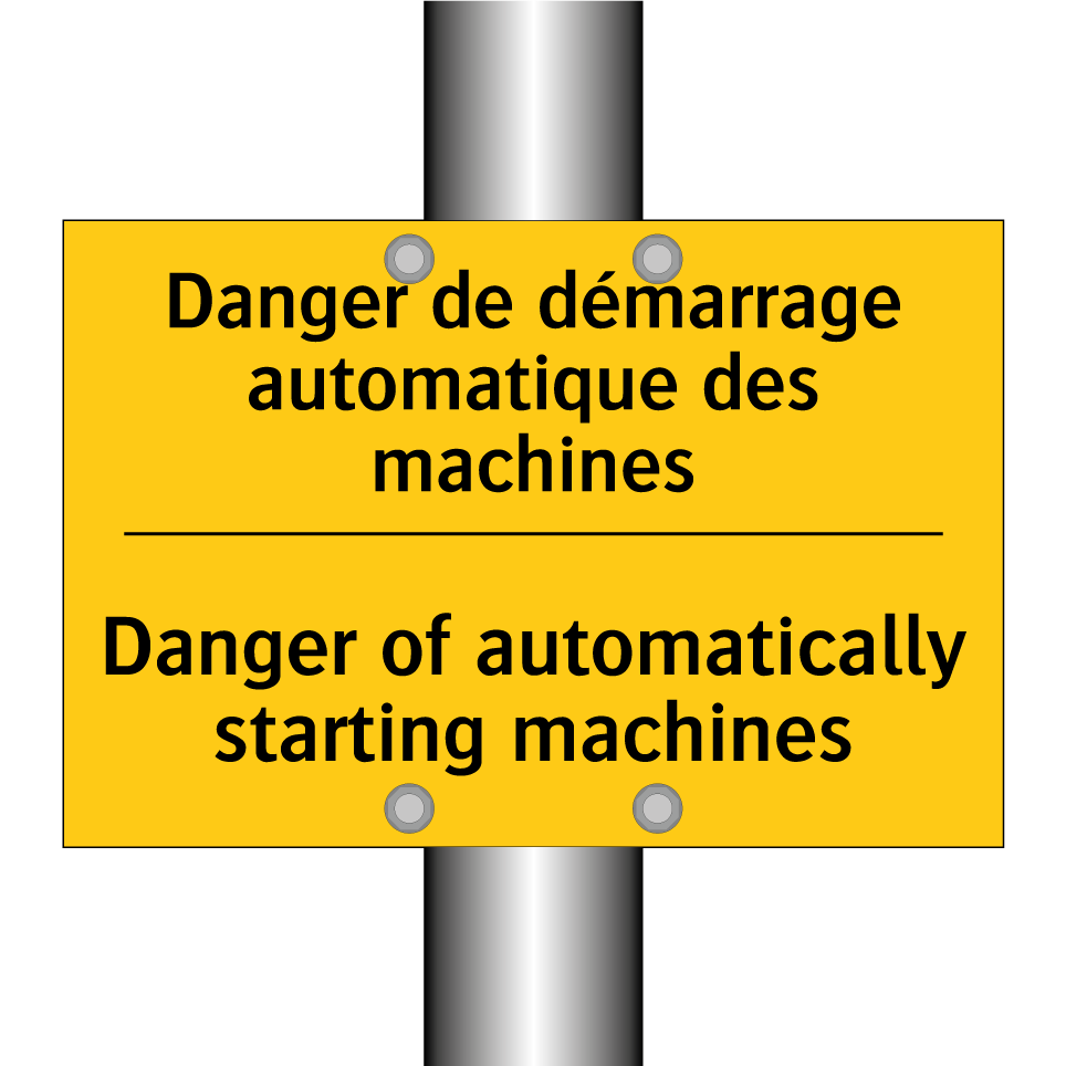 Danger de démarrage automatique /.../ - Danger of automatically starting /.../