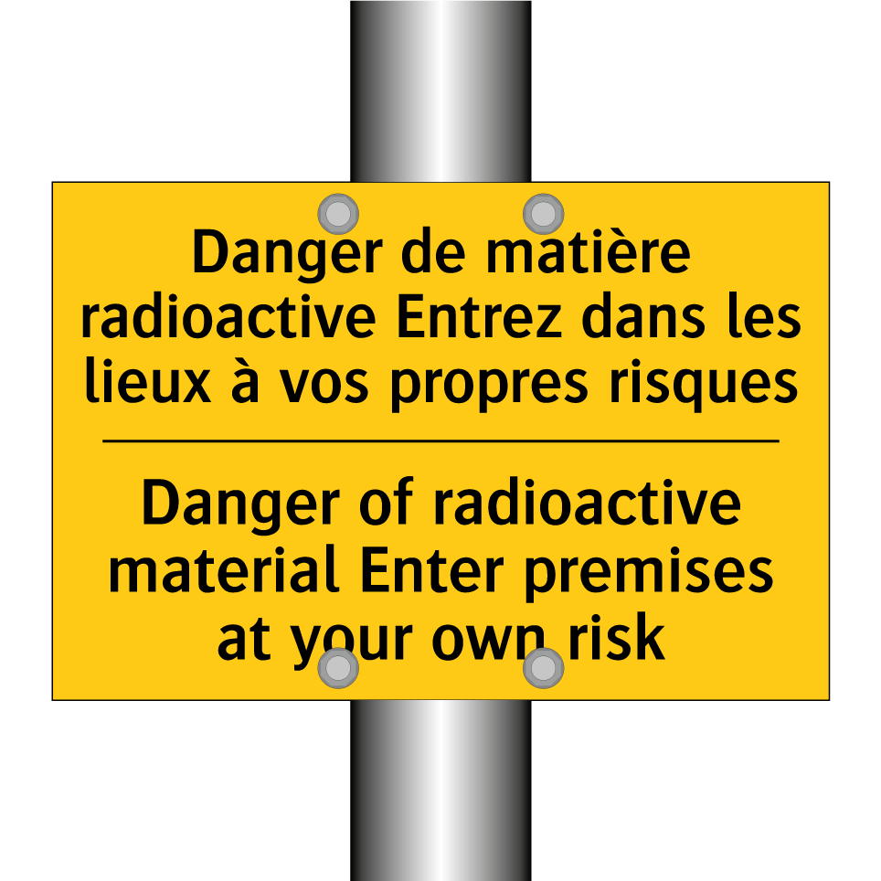 Danger de matière radioactive /.../ - Danger of radioactive material /.../