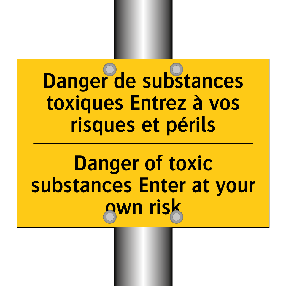 Danger de substances toxiques /.../ - Danger of toxic substances Enter /.../