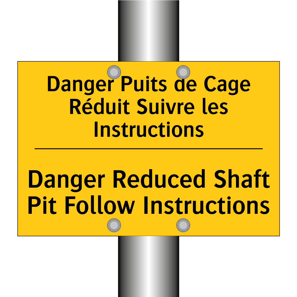Danger Puits de Cage Réduit Suivre /.../ - Danger Reduced Shaft Pit Follow /.../