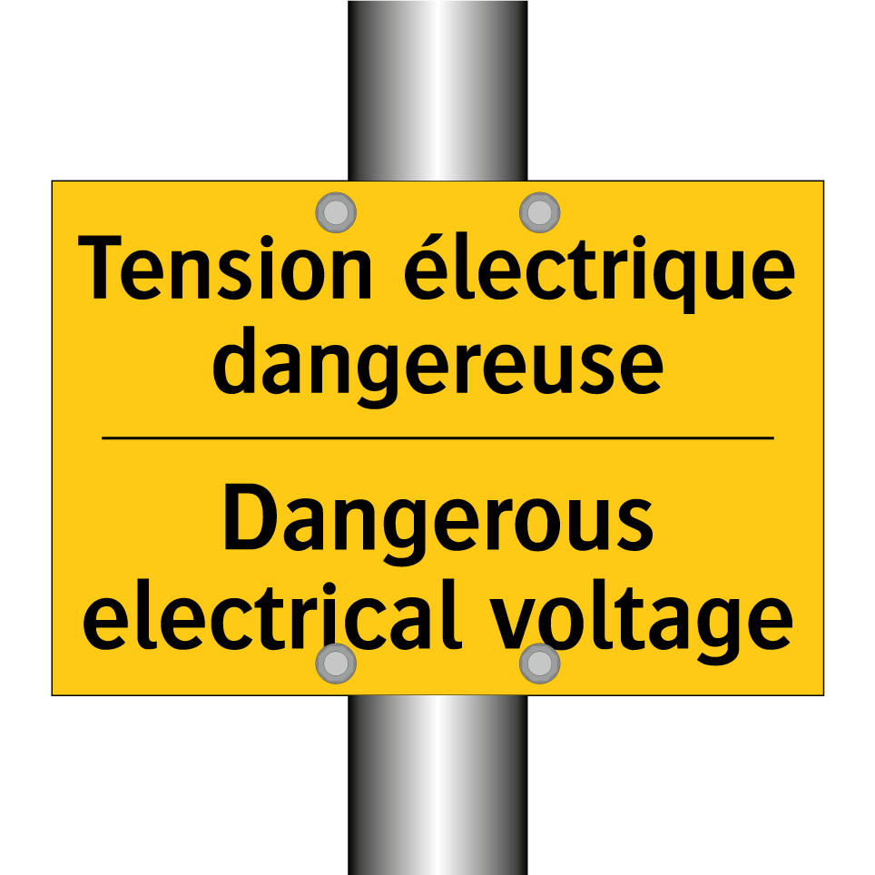 Tension électrique dangereuse - Dangerous electrical voltage