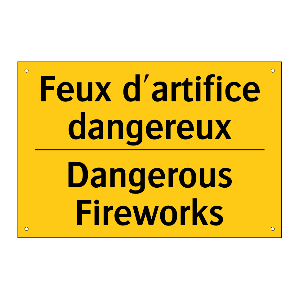 Feux d'artifice dangereux - Dangerous Fireworks