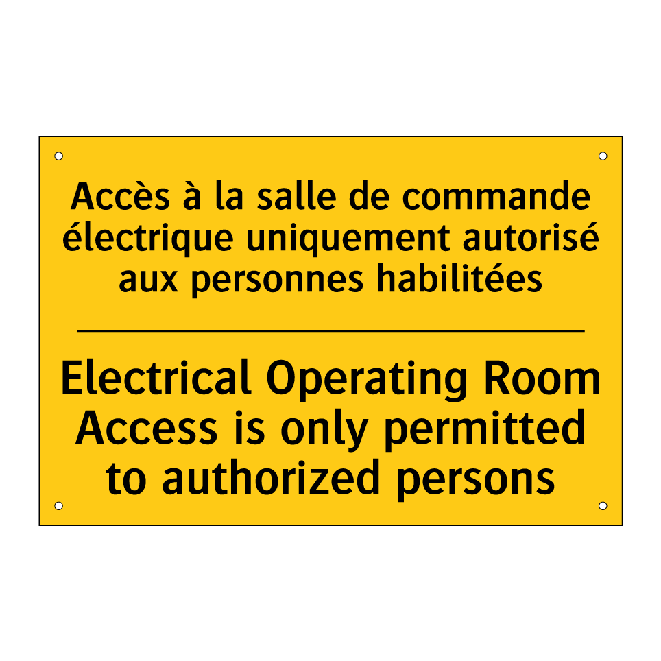 Accès à la salle de commande électrique /.../ - Electrical Operating Room Access /.../