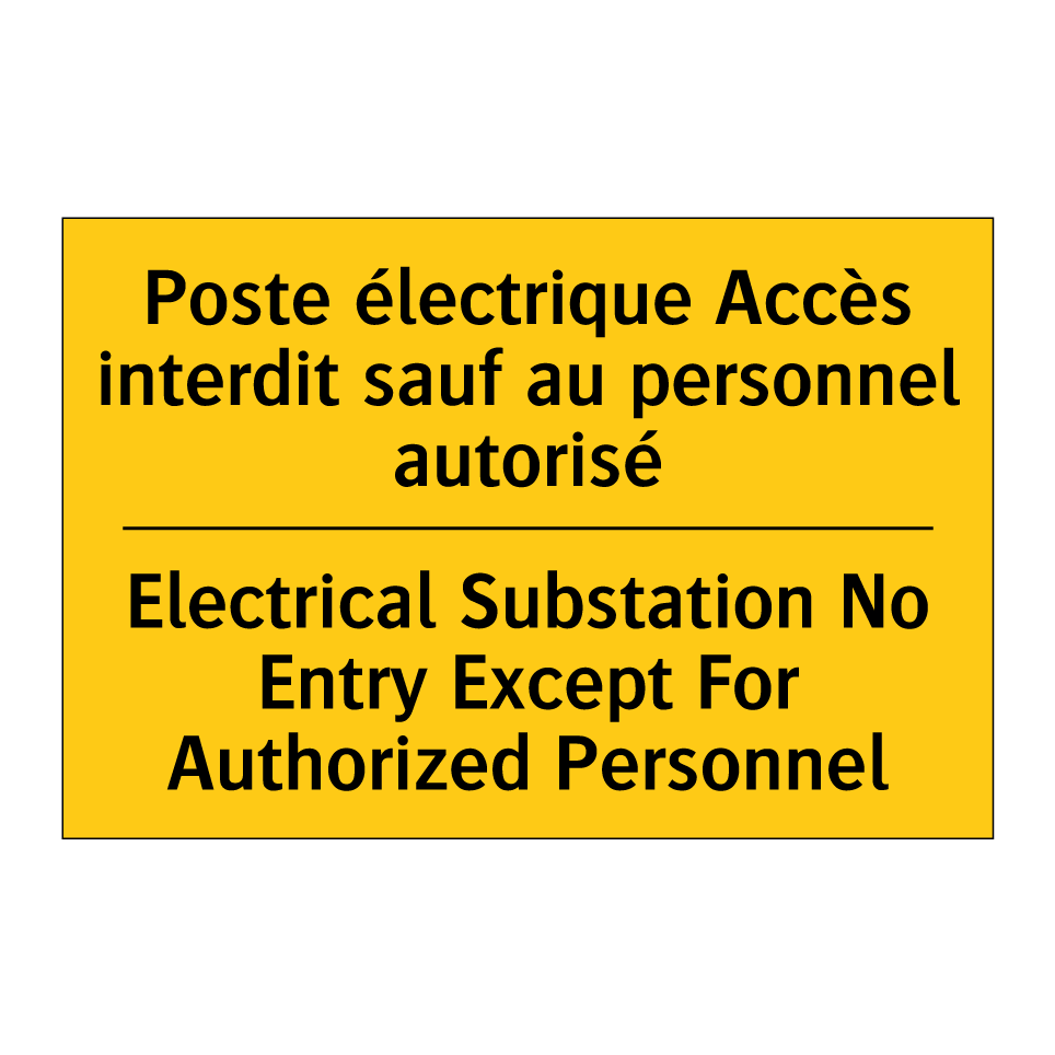 Poste électrique Accès interdit /.../ - Electrical Substation No Entry /.../